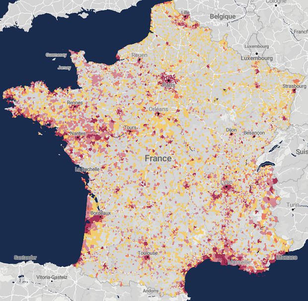 Carte 5G France entière